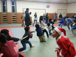 少年柔道教室の冨吉道場のクリスマス会